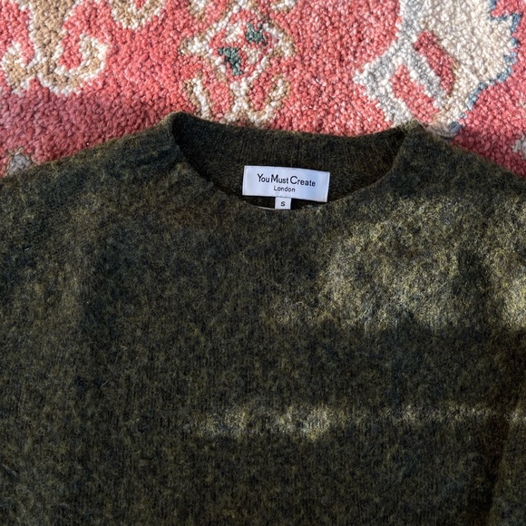 YMC green wool Jets sweater - Picture 4 of 7